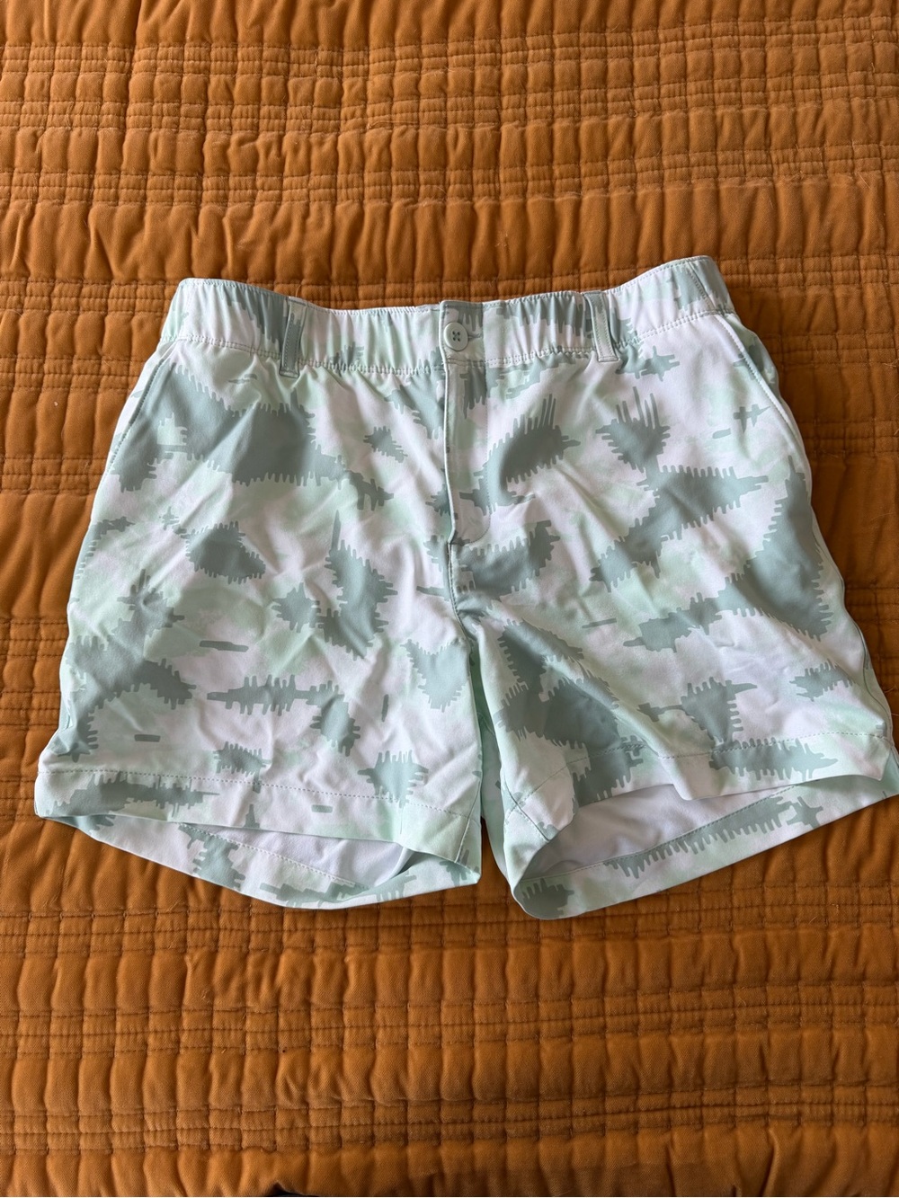 Under Armour Mint Patterned Athletic Shorts